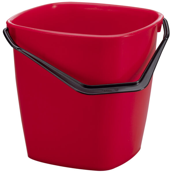 DURABLE Poetsemmer BUCKET, 14 liter, rechthoekig, rood