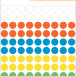 HERMA markeringsetiketten rond 8 mm, kleuren assorti, permanent, handschrift