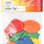 PAPSTAR luchtballonnen 'Happy Birthday', kleuren assorti
