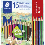 STAEDTLER driehoekige kleurpotloden Noris colour, 12 + 4 in doosje