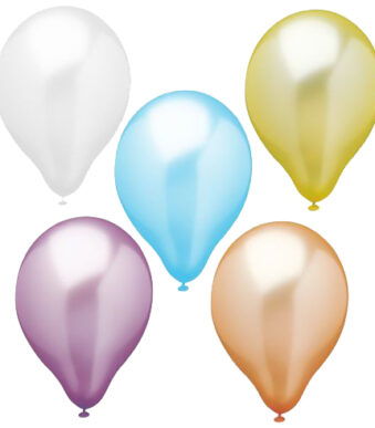 PAPSTAR luchtballonnen 'Pearly', kleuren assorti