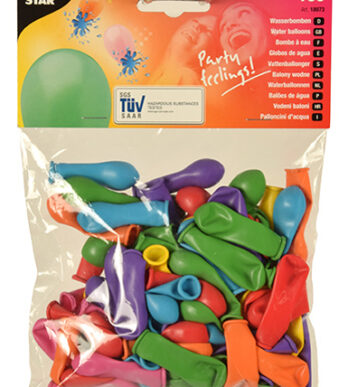 PAPSTAR waterballonnen, kleuren assorti, 100 stuks