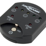 ANSMANN batterij-/accu-tester, voor knoopcellen, zwart