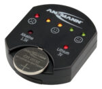ANSMANN batterij-/accu-tester, voor knoopcellen, zwart
