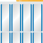 Herma Gekleurde etiketten Schrijfpapier no:1903 54x19mm wit/blauw 16 st.