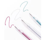 folia gelpen PASTEL, 1 mm, kleuren assorti, 10 stuks in etui