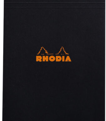 RHODIA schrijfblok no. 19, DIN A4+, geruit, zwart