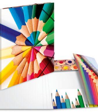 HERMA hoekspanmap ´Potloden´, karton, DIN A3