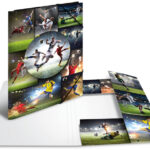 HERMA hoekspanmap ´Voetbal´, karton, DIN A4