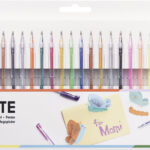 folia gelpen MEGA SELECTION, 1 mm, kleuren assorti, 30 stuks in etui