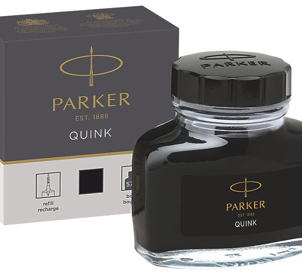 PARKER inktflacon QUINK, inhoud: 57 ml, zwart