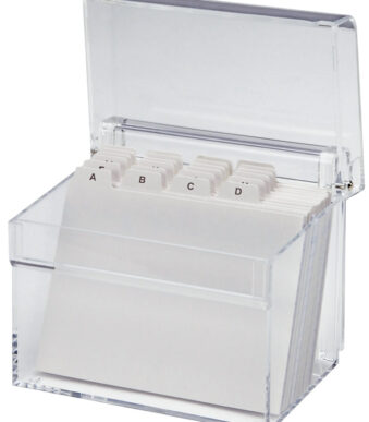MAUL acryl kaartenbak A7, glashelder