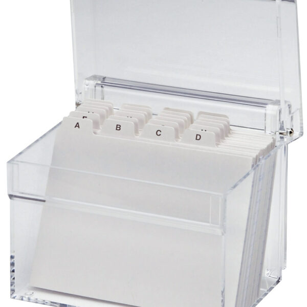 MAUL acryl kaartenbak A7, glashelder