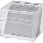 MAUL acryl kaartenbak A6, glashelder