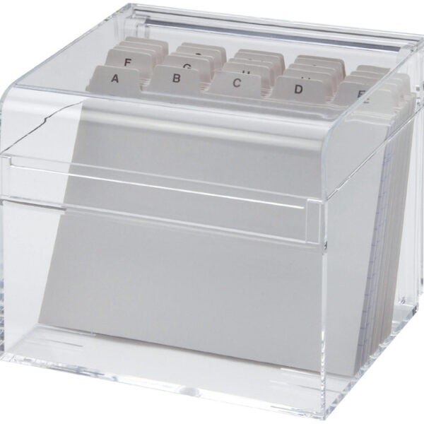 MAUL acryl kaartenbak A6, glashelder