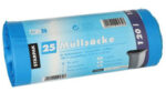 PAPSTAR afvalzakken HDPE, 120 liter, blauw