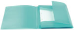 HERMA hoekspanmap, PP, DIN A4, turquoise-doorschijnend