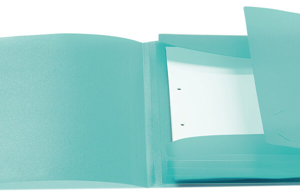 HERMA hoekspanmap, PP, DIN A4, turquoise-doorschijnend