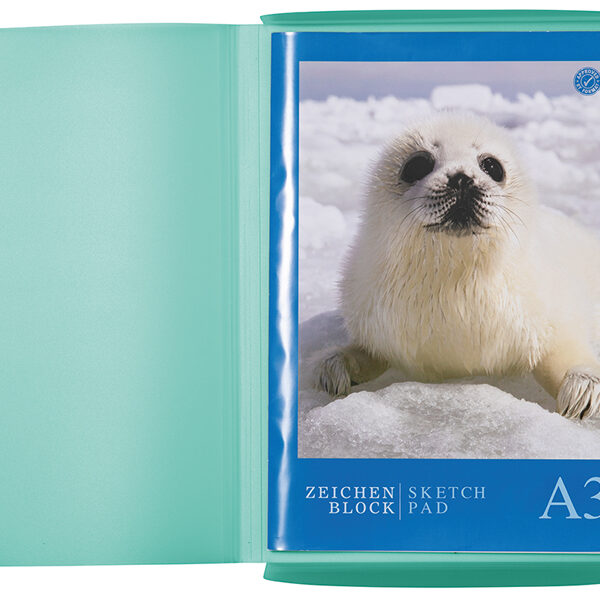 HERMA hoekspanmap, PP, DIN A3, turquoise-doorschijnend