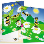 HERMA hoekspanmap Dieren 'Bijenweide', karton, DIN A4