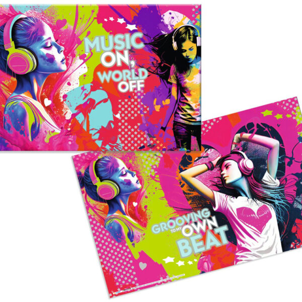 HERMA schrijfonderlegger 'Music Girl', (B)550 x (H)350 mm