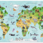 HERMA schrijfonderlegger 'Wereldkaart', (B)550 x (H)350 mm