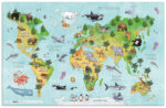 HERMA schrijfonderlegger 'Wereldkaart', (B)550 x (H)350 mm