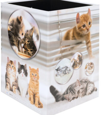 HERMA prullenbak 'Poezen', karton