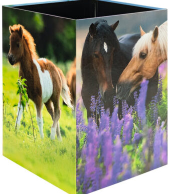 HERMA prullenbak 'Paarden', karton