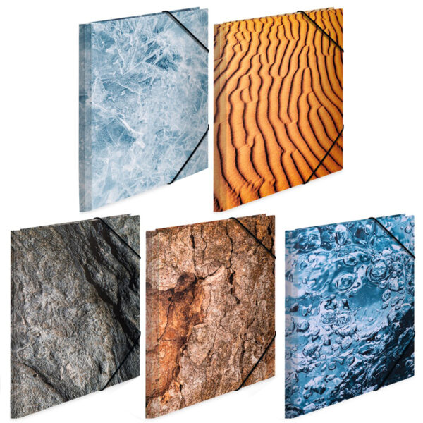 HERMA assortiment hoekspanmappen 'Nature', karton, DIN A4