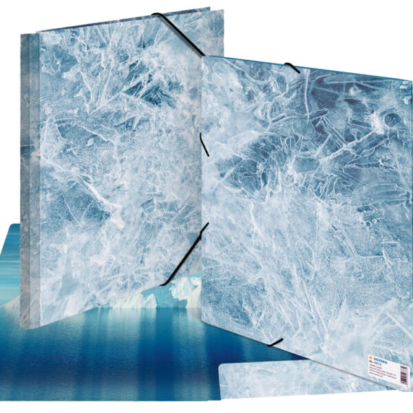 HERMA hoekspanmap 'Nature', DIN A4, karton, Ice