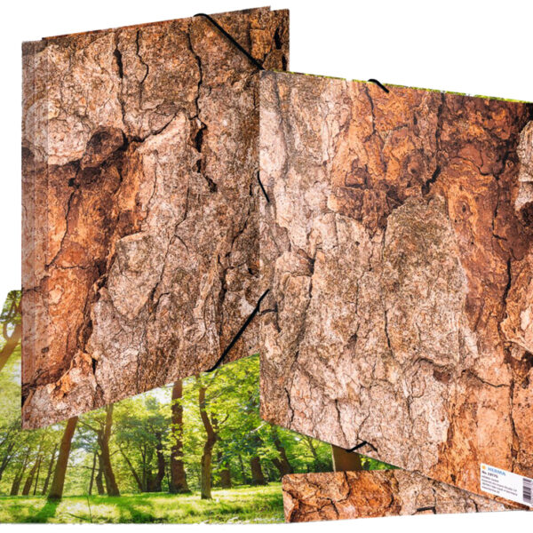 HERMA hoekspanmap 'Nature', DIN A4, karton, Wood