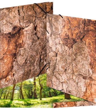 HERMA hoekspanmap 'Nature', DIN A3, karton, Wood