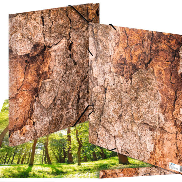 HERMA hoekspanmap 'Nature', DIN A3, karton, Wood