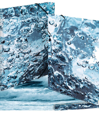 HERMA hoekspanmap 'Nature', DIN A3, karton, Water