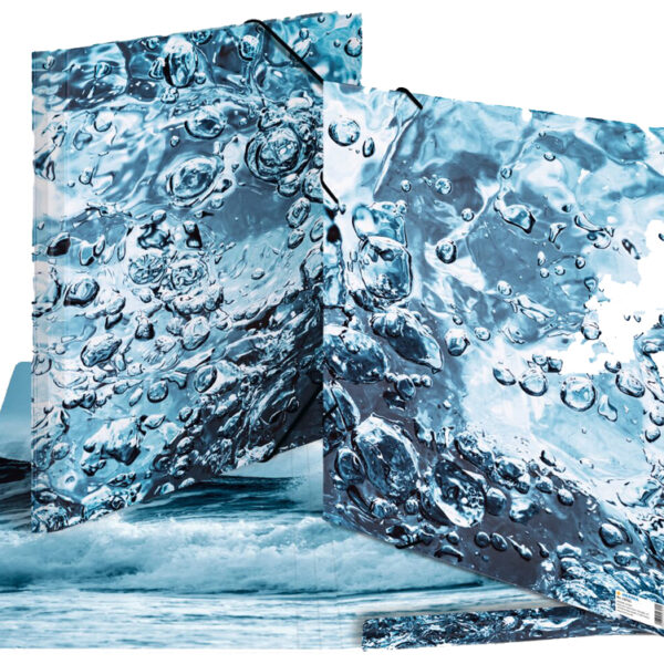 HERMA hoekspanmap 'Nature', DIN A3, karton, Water