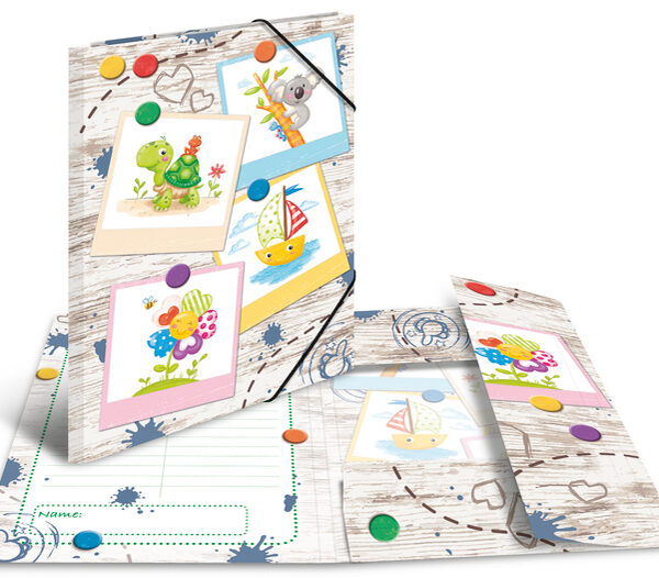 HERMA hoekspanmap 'Zandbakvrienden', karton, DIN A3