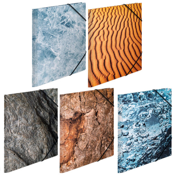 HERMA assortiment hoekspanmappen 'Nature', karton, DIN A3