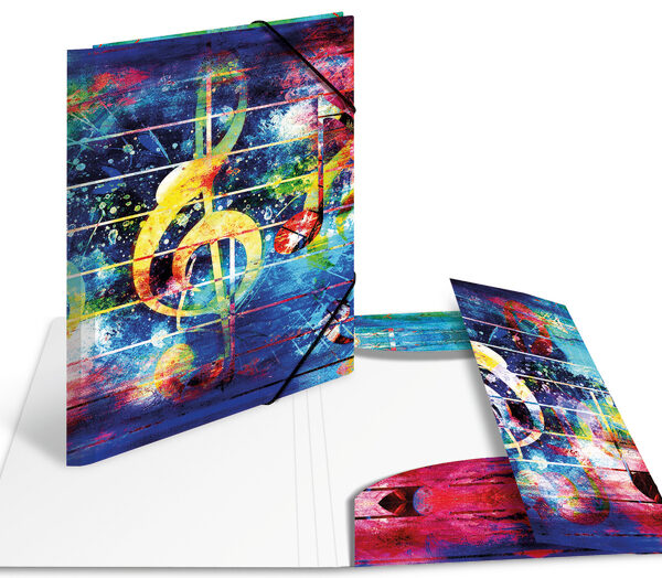 HERMA hoekspanmap 'Artline', PP, DIN A4, Music