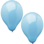 PAPSTAR luchtballonnen, diameter: 250 mm, lichtblauw