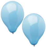 PAPSTAR luchtballonnen, diameter: 250 mm, lichtblauw