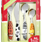 Esmeyer 4-delig kinderbestek SAFARI, roestvrij staal 18/0