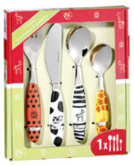 Esmeyer 4-delig kinderbestek SAFARI, roestvrij staal 18/0