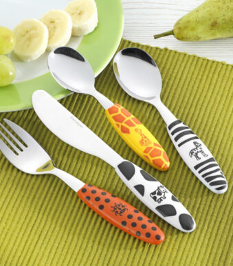 Esmeyer 4-delig kinderbestek SAFARI, roestvrij staal 18/0