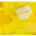 HERMA postmap met rits, DIN A4, van PP, geel