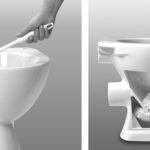 Peggy Perfect WC-borstel 2000, kunststof, ronde kop, wit