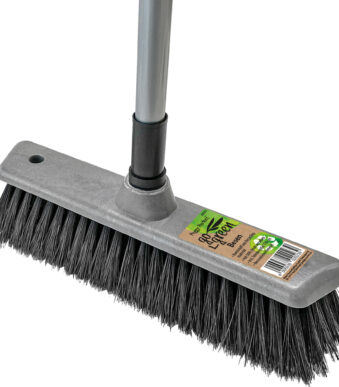 Peggy Perfect bezem met steel 'GoGreen', kunststof