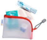 HERMA tas met ritssluiting 'Mesh Bags', DIN A7, rood