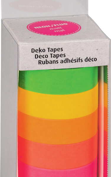 HEYDA deco-plakband 'neon Regenboog', mat