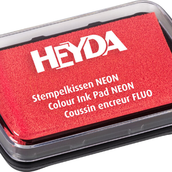 HEYDA stempelkussen 'neon', neonrood